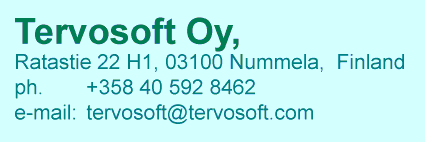 Send e-mail to tervosoft